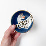 Waylande Gregory Small Bowl with Leopard Navy