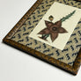 Stapelia Moschata (starfish flower) - Original Hand-Colored Copperplate Engraving in Vintage Frame