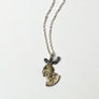 French Centime & Wreath Silhouette Necklace