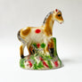 Vintage Chalkware Red Spot Horse