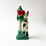 Vintage Chalkware Dog and Lamp Post