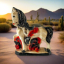 Vintage Chalkware Prancing Horse