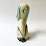 Vintage Chalkware Seated Wide-Eyed Dog with Bowtie