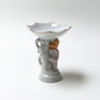 Vintage Porcelain Figural Cherub Stand with Small Dish Made in Japan