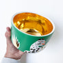 Waylande Gregory Deep Bowl with Leopards Green