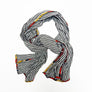 PATCH NYC Gray Stripe Classic Linen Scarf