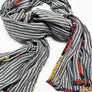 PATCH NYC Gray Stripe Classic Linen Scarf