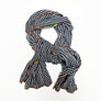 PATCH NYC Navy Stripe Classic Linen Scarf