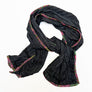 PATCH NYC Black Pinstripe Classic Linen Scarf