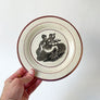 Vintage Classical Empire Illustrated Decorative Ceramic Plate