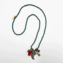 Collage Necklace: Emerald Green & Black