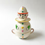 Vintage Stacked Ceramic Breakfast Set Clown Made in Japan