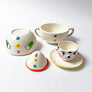 Vintage Stacked Ceramic Breakfast Set Clown Made in Japan