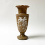 Victorian Light Brown Bristol Glass Tall Vase Made in England