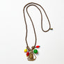Collage Necklace: Gold & Sail Boat (JU13)
