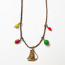 Collage Necklace: Gold & Sail Boat (JU13)