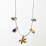 Collage Necklace: White & Starfish (JU14)