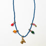 Collage Necklace: Denim Blue & Horse Profile (JU16)