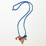 Collage Necklace: Cornflower Blue with Dove (JU6)