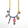 Festival Necklace: Yellow, Blue & White Mix (3D)