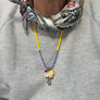 Festival Necklace: Yellow, Blue & White Mix (3D)