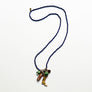 Collage Necklace: Navy Blue (O2522)