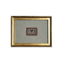 Don Carney Lover's Eye with Coral Beads Art Print in Gold Frame