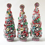 Deluxe Holiday Bristle Tree with Garland: Large