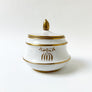 Vintage Ceramic Vessel with Lid Made in Italy