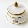 Vintage Ceramic Vessel with Lid Made in Italy