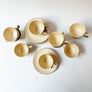 Vintage Mayfair Art Deco Floral Ceramic Cups & Saucers by Leigh Potters Made in the USA (set of 20)