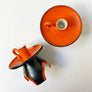 Vintage Mid-Century Ceramic Candle Holders Made in Japan (Set of 2)