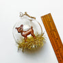 Baby Deer in Glass Dome Ornament