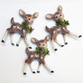 Holiday Deer with Wreath Figurine