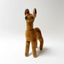 Vintage Standing Deer Plush Figure