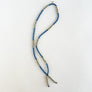 Lariat Hand-Beaded Necklace (Denim)