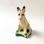 Vintage Chalkware Seated Dog