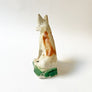 Vintage Chalkware Seated Dog
