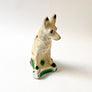 Vintage Chalkware Seated Dog