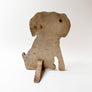 Vintage Painted Wood Dog Door Stop