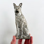 Vintage Seated Dog Metal Doorstop