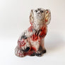 Vintage Chalkware Staffordshire Dog Figurine