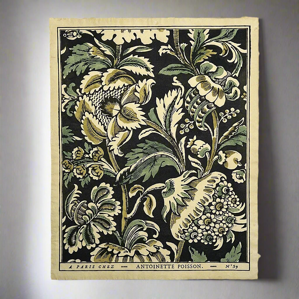 Antoinette Poisson Papier Dominote Grand Pavots (Large Antoinette Poisson Papier Dominote Grand Pavots (Large