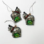 Country Donkey Glass Ornament