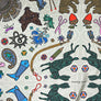 PATCH NYC Daydream with Rabbits Silk Scarf