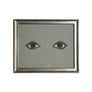 Don Carney Pair of Blue Eyes Art Print in Silver Frame