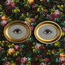 Don Carney Pair of Brown Eyes Art Prints in Gold Oval Frames