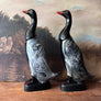 Vintage Duck Figural Butler Brushes and Stands (set of 2)