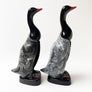 Vintage Duck Figural Butler Brushes and Stands (set of 2)