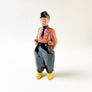 Vintage Figural Ceramic Dutch Man Liquor Bottle Made in Holland